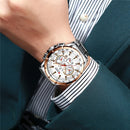 CURREN 8363 Chronograph Waterproof Men Wrist Watch Luminous Display Quartz Watch