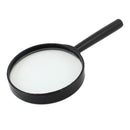 magnifying glass 5x 90mm plastic handle Black transparent