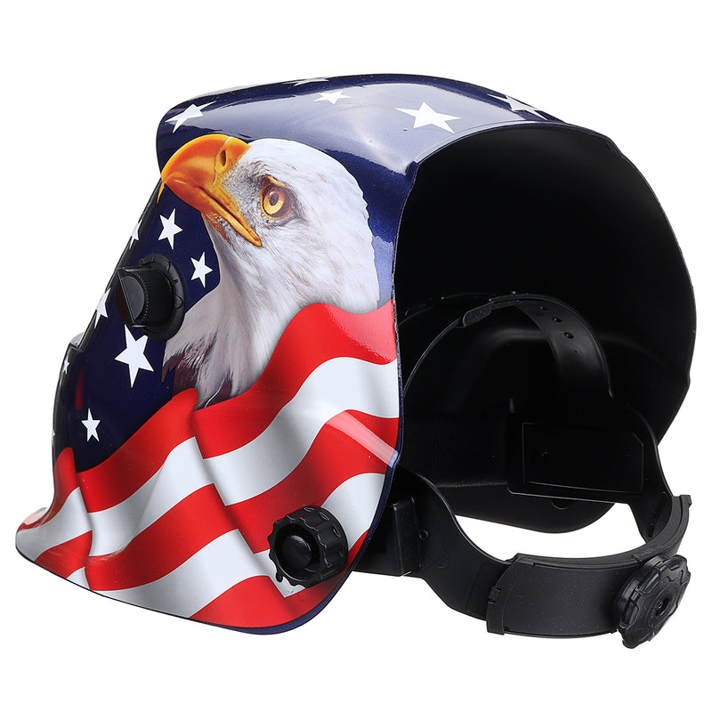 Solar Power Automatic Dimming Welding Helmet Mask Adjustable Head Band