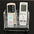 Desktop Clear TV Remote Control Mobile Phone Organizer Storage Box Stand Holder Transparent Case