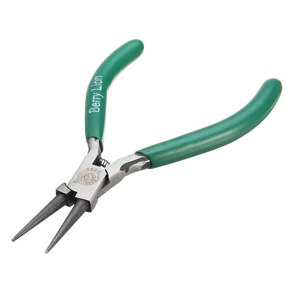 BERRYLION 5Inch 125mm Round Nose Pliers Wire Stripper Forceps Crimping Tool