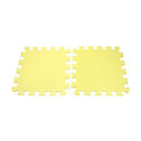 9x yellow EVA puzzle mat Protective mat Fitness mat Floor mat 28 x 28 x 0.8