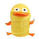 Animal Design Folding Laundry Basket Laundry Bag Laundry Box (Duck Yellow)