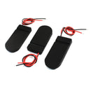 CR2032 2 Button Cell Battery Holders, with On / Off Switch Switch, Black, 3
