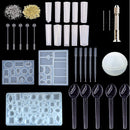 78Pcs/Set Resin Casting Mold Kit Silicone Mould Making Jewelry Pendant Mould Craft DIY Set