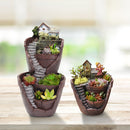 Sky Garden Potted Big House Micro Landscape Meat Plant Pots Flower Pot Resin Decorations