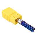 Drillpro 6 Flutes Nano Blue Coated Milling Cutter HRC65 6/8/10/12mm Carbide End Mill