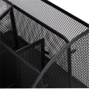 Mrosaa 7 Cell Metal Mesh Desktop Office Pen Pencil Holder Iron Desk Organizer School Supplies