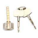6Pcs Transparent Practice Padlocks Kit Locksmith Practice Training Skill Set