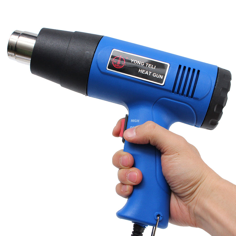 1500W 400-800 Dual Temperature Heat Air Gun Power Tool with 4 Nozzles