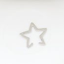 Punk Hollow Star Womens Earring No Piercing Ear Clip for Women Girl Party Costume Jewelry