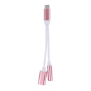 Bakeey 2 in 1 Type-C Headphone 3.5mm Jack Adapter Audio Cable for Samsung Xiaomi Huawei Letv