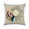Sea Snail Printed Cotton Linen Cushion Cover Concise Beach Style Square Home Decor Sofa Pillow Case