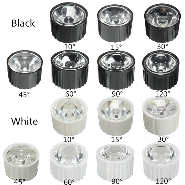 10pcs 60 90 120 LED Lens for High Power DIY White Light Lamp Bulb