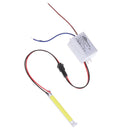 3W COB LED DIY Chip Board Panel Light 60x8mm with Power Supply Driver AC110-220V