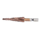 Drillpro 4-12mm M35 HSS-CO Spiral Groove Hex Shank Metalworking Spiral Step Drill Bit