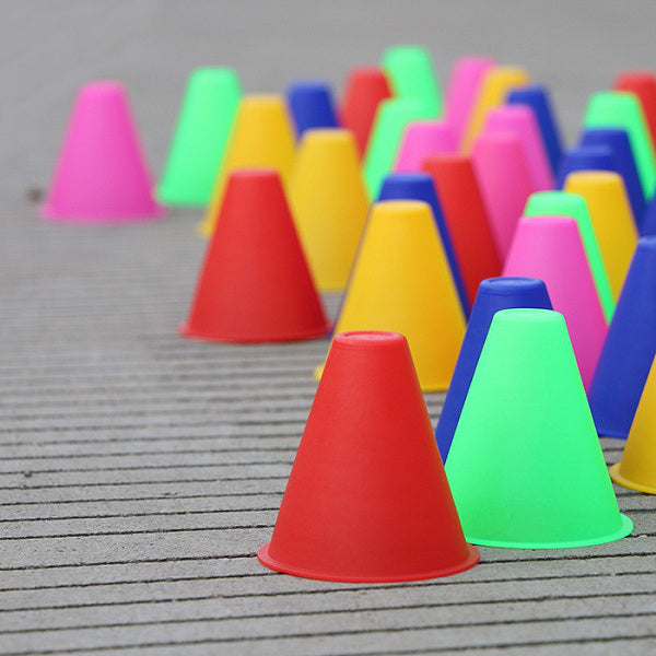 10pcs/lot Training Marking Cones Slalom Skate Pile Cup-Random Color