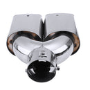63mm 2.5" Stainless Steel Inlet Tail Rear Pipe Tip Muffler Exhaust Silencer Cover