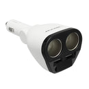 ACCNIC 12V/24V 120W Auto Car Charger Cigarette Lighter Adapter Dual USB intelligent output