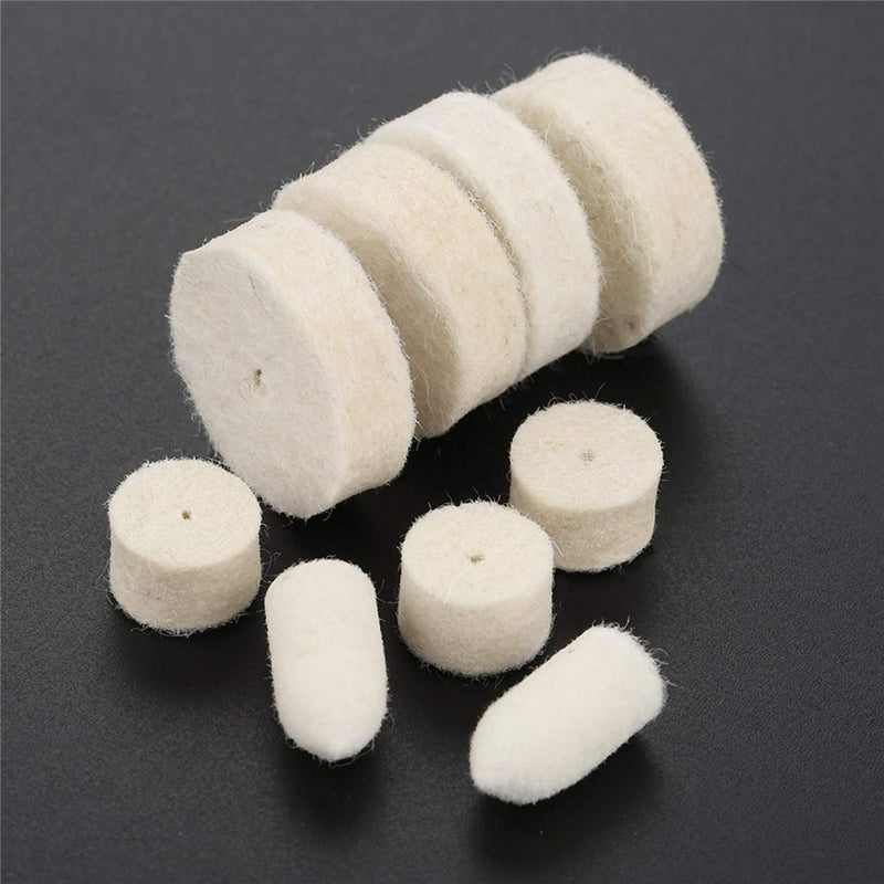 90pcs Felt Polishing Buffing Pads Wheel Wool Plastic Dremel Rotary Tool Kit
