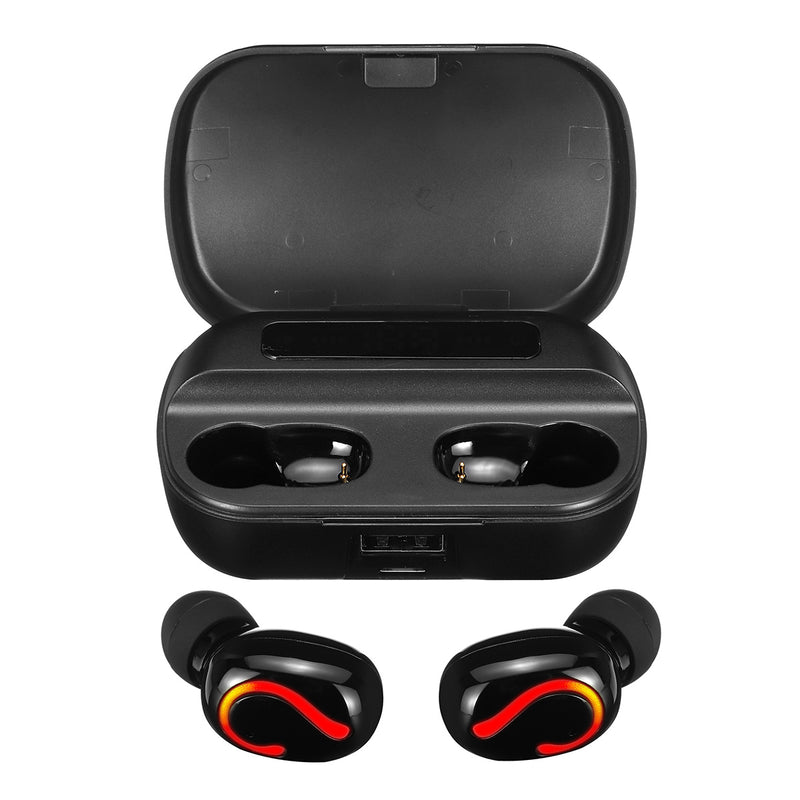 TWS Mini Wireless bluetooth Binaural Call Waterproof Headphone LED Power Display Earphone with Power Bank