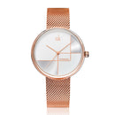 SHENGKE SK  K0105L Geometric Line Simple Needle Dial Women Full Steel Ladies Dress Luxury Quartz Watch