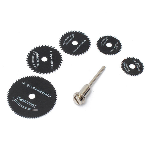 6pcs Metal HSS Circular Saw Blade Set Cutting Discs for Rotary Tool
