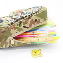 Large Capacity Creative Camouflage Tank Shape Stationery Organizer Zipper Pen Pencil Bag Anti-theft Pencil Case Gifts School Students Supplies