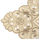 Rectangle Flower Table Runner Tablecloth With Tassel Wedding Party Festival Decor Mat