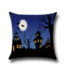 Halloween Pumpkin Bat Ghost Pattern Pillowcase Cotton Linen Throw Pillow Cushion Cover Seat Home