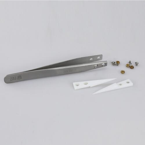 BEST BST-72-MZ Anti-acid Ceramic Stainless Steel Tweezer Fine Pointed Tips With Heat Resistance