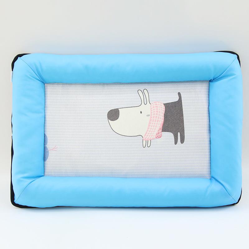 Summer Pet Cooling Mat Cat Mat Quadrate Printed iced Mat Cat Bed