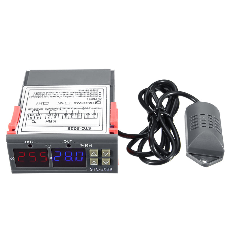110-220V STC-3018 Digital Temperature Thermostat Controller With Setting Function Value Display C/F Conversion