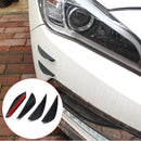 4Pcs Car Front Bumper Corner Protector Canards Splitters Fins Lip Bumper Protector Kit for SUV