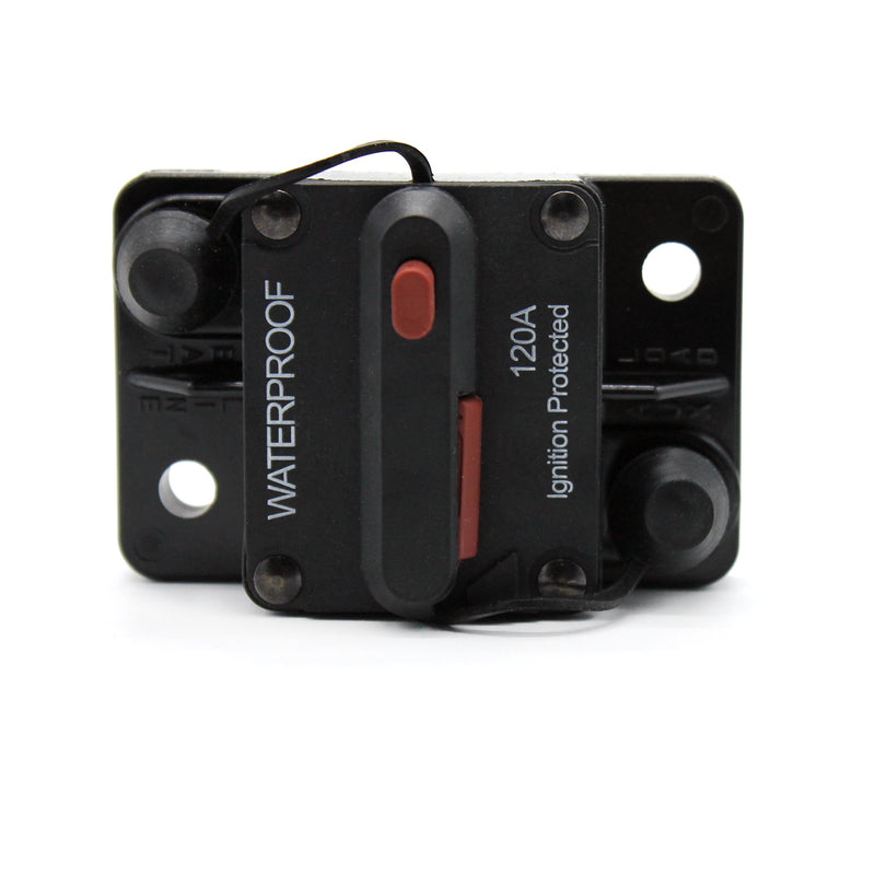 Waterproof 12V 24V 60A-200A AMP Circuit Breaker Dual Battery Manual Reset Fuse
