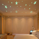 Honana DX-144 38x87CM Fluorescent Glow Hollow Out Stars Wall Sticker
