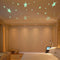 Honana DX-144 38x87CM Fluorescent Glow Hollow Out Stars Wall Sticker