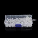 Suleve M2.5NH1 200Pcs Nylon Screw White/Black Hex Screw Nut PCB Standoff Spacer Assortment Kit