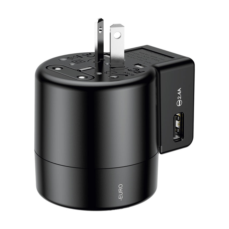Baseus Universal Multi-function Dual USB Socket Travel USB Charger US EU AU UK Plug