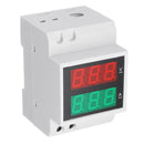 D52-2042 Double Display Guide Rail Digital Voltmeter Digital Display AC Voltmeter AC Current Meter