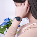 RUIMAS 523 Fashion Women Watch Light Luxury Hardlex Mirror Stainless Steel Strap Quartz Watch