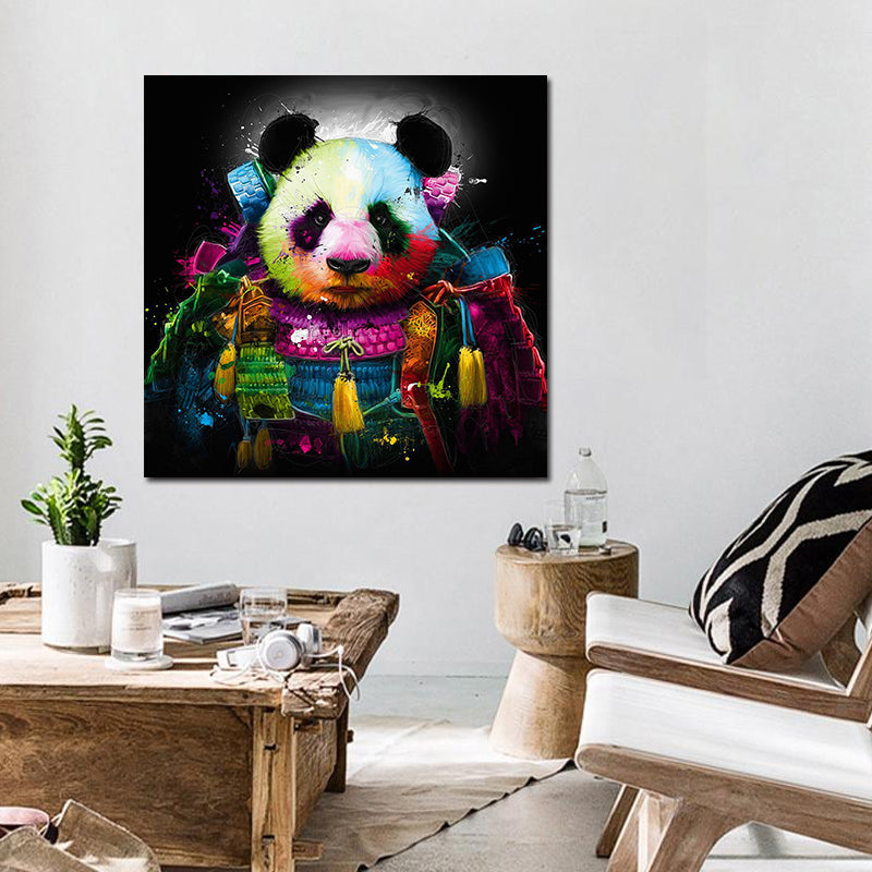 Miico Hand Painted Oil Paintings Animal Panda Paintings Wall Art For Home Decoration