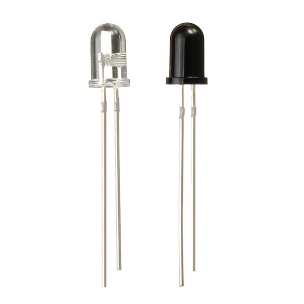 50pcs 5mm 940nm IR Infrared Diode Launch Emitter Receive Receiver LED