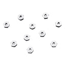 10Pcs M2 Manual Knurled Thumb Aluminum Alloy Screw Nut Spacer Flat Washer
