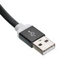 Onten OTN 7287 Black Lightning to Micro USB flat cable for Android devices Aluminum Alloy Shell