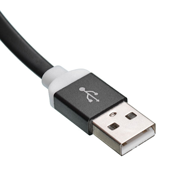 Onten OTN 7287 Black Lightning to Micro USB flat cable for Android devices Aluminum Alloy Shell