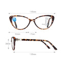 Tortoiseshell Brown Reading Glasses Far And Near Dual Purpose Fshion Anti Blue Light Resin Presbyopic Glasses Progressive Multi Focus Intelligent Presbyopic Glasses