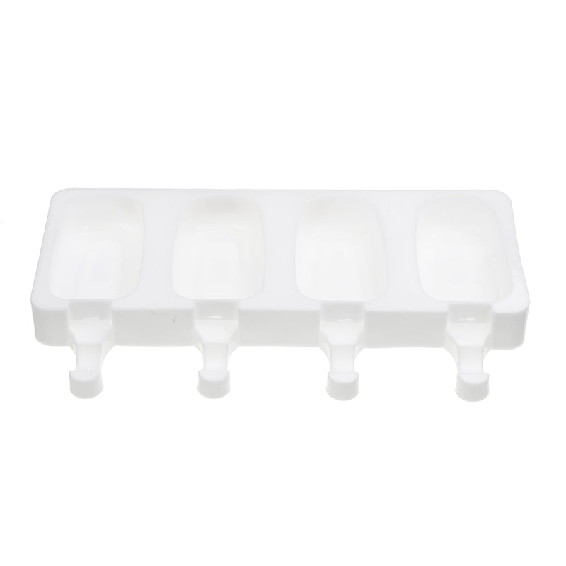 4 Cell Silicone Frozen Ice Cream Mold Juice Popsicle Maker Ice Lolly Pop Mould