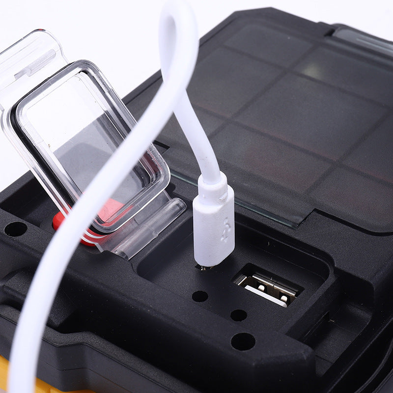 20W COB LED Light 2x18650 Battery USB Charging Flood Lamp Waterproof Emergency Flashlight Spotlight