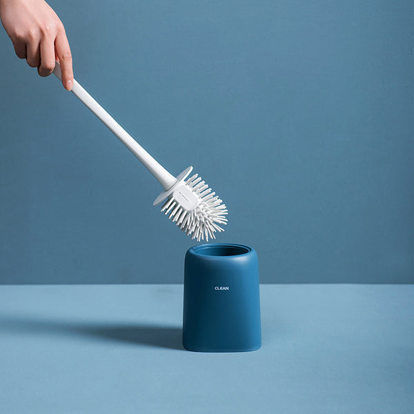KCASA Nordic Cornerless Toilet Cleaning Brush With Base TPR Soft Brush Head Air Dried Automatically Cleaning Brushes